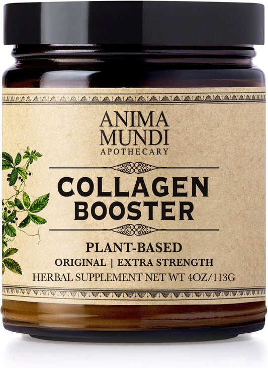 Anima Mundi Apothecary Vegan Collagen Powder - Plant-Based & Organic Collagen Booster - Helps Support Collagen & Keratin Production for Healthy Skin, Hair & Bones (4oz/113g)