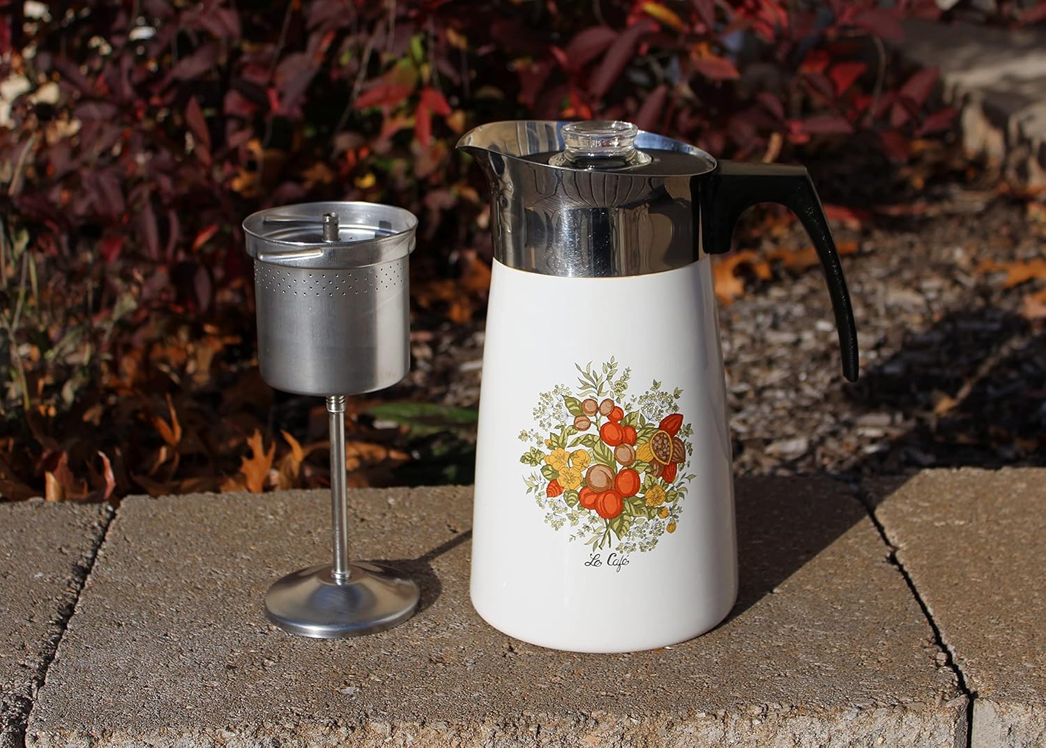 Corning Spice of Life 10 Cup P-149 Stove Top Coffee Pot Percolator