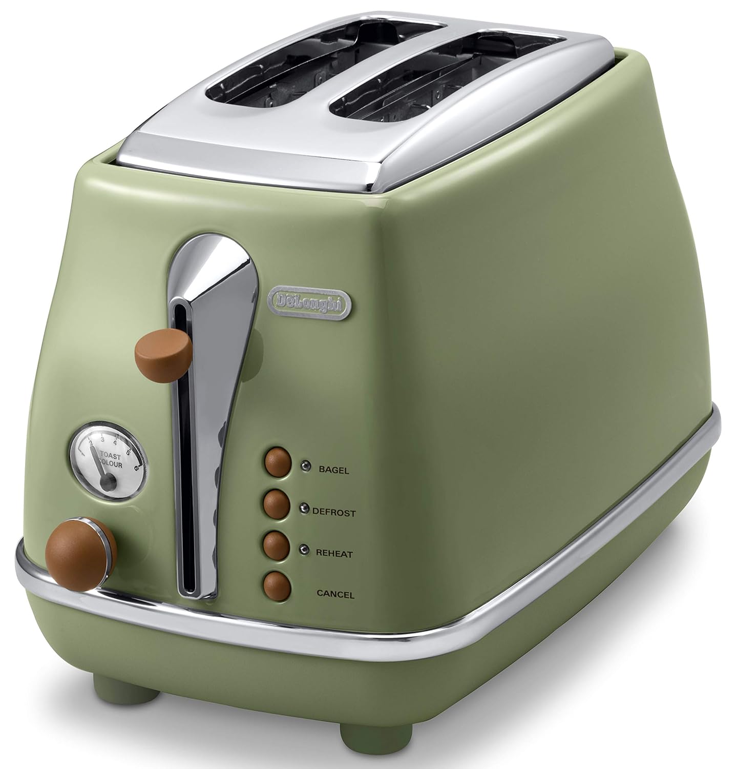 DeLonghi Pop-up toaster「ICONA Vintage Collection」CTOV2003J-GR (Olive green)【Japan Domestic genuine products】