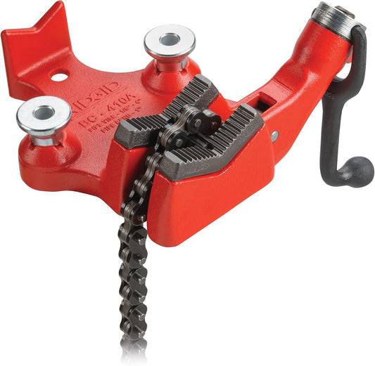 RIDGID 40195 Model BC410 Top Screw Bench Chain Vise, 1\/8-inch to 4-inch Bench Vise, Small