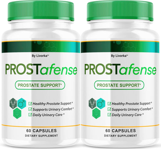(2 Pack) Prostafense Health Supplements for Men Capsules - Official Prostafense Pills All Natural Support, Prostafence Maximum Strength Premium Formula for Daily Wellness, 120 Capsules For 2 Months