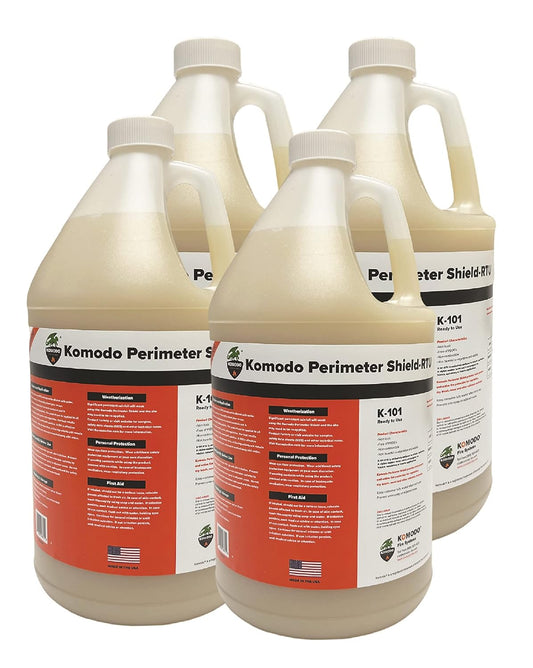 Komodo Home Fire Prevention - 4 Gallons Pre-Mixed Advanced Wild Fire Protection, Ready-to-Use Defensible Space Fire Retardant - Made in USA