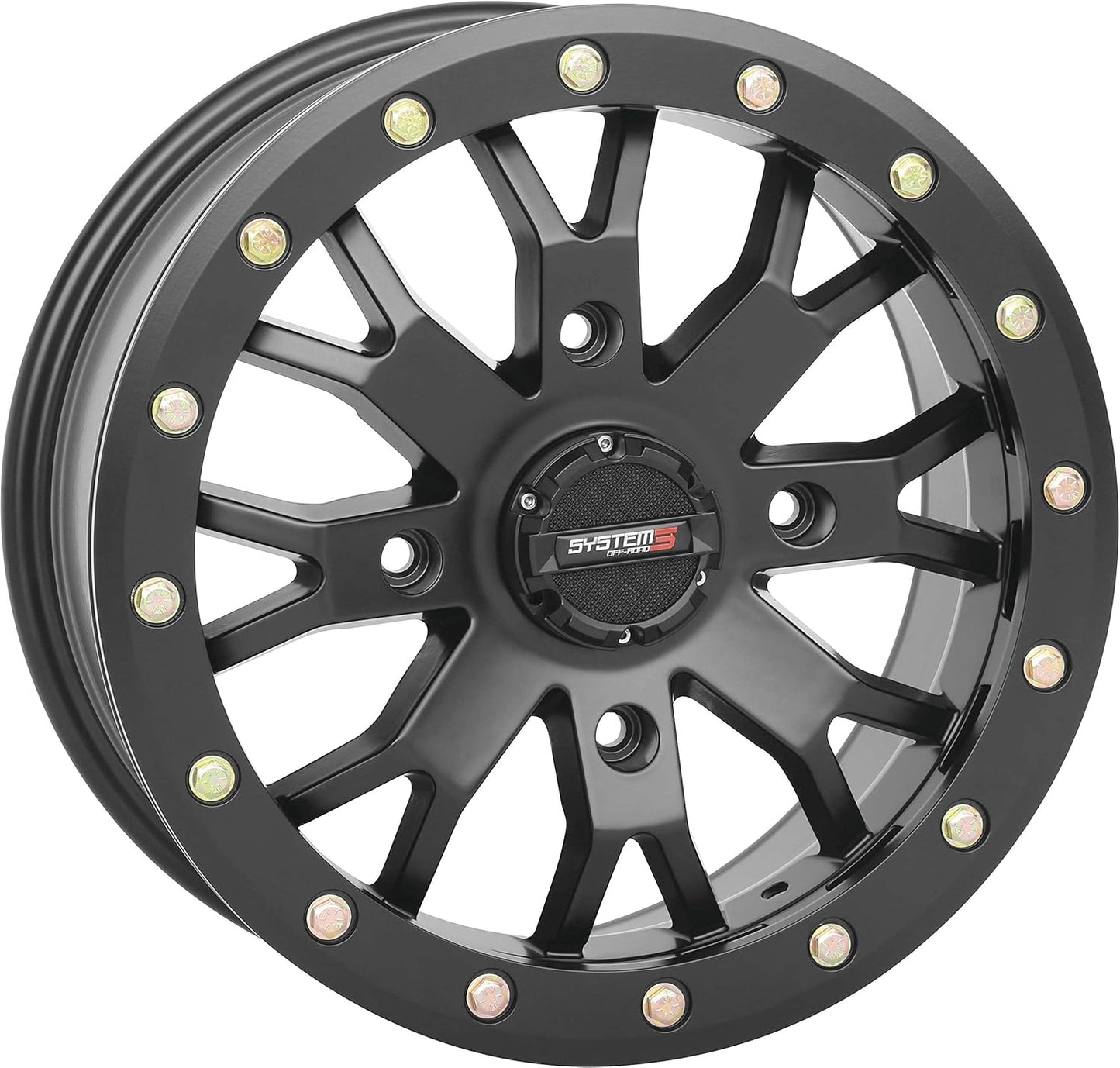 System 3 14S3-3138 SB-4 Wheel - 14x7-4+3(+15mm) - 4/137 - Matte Black