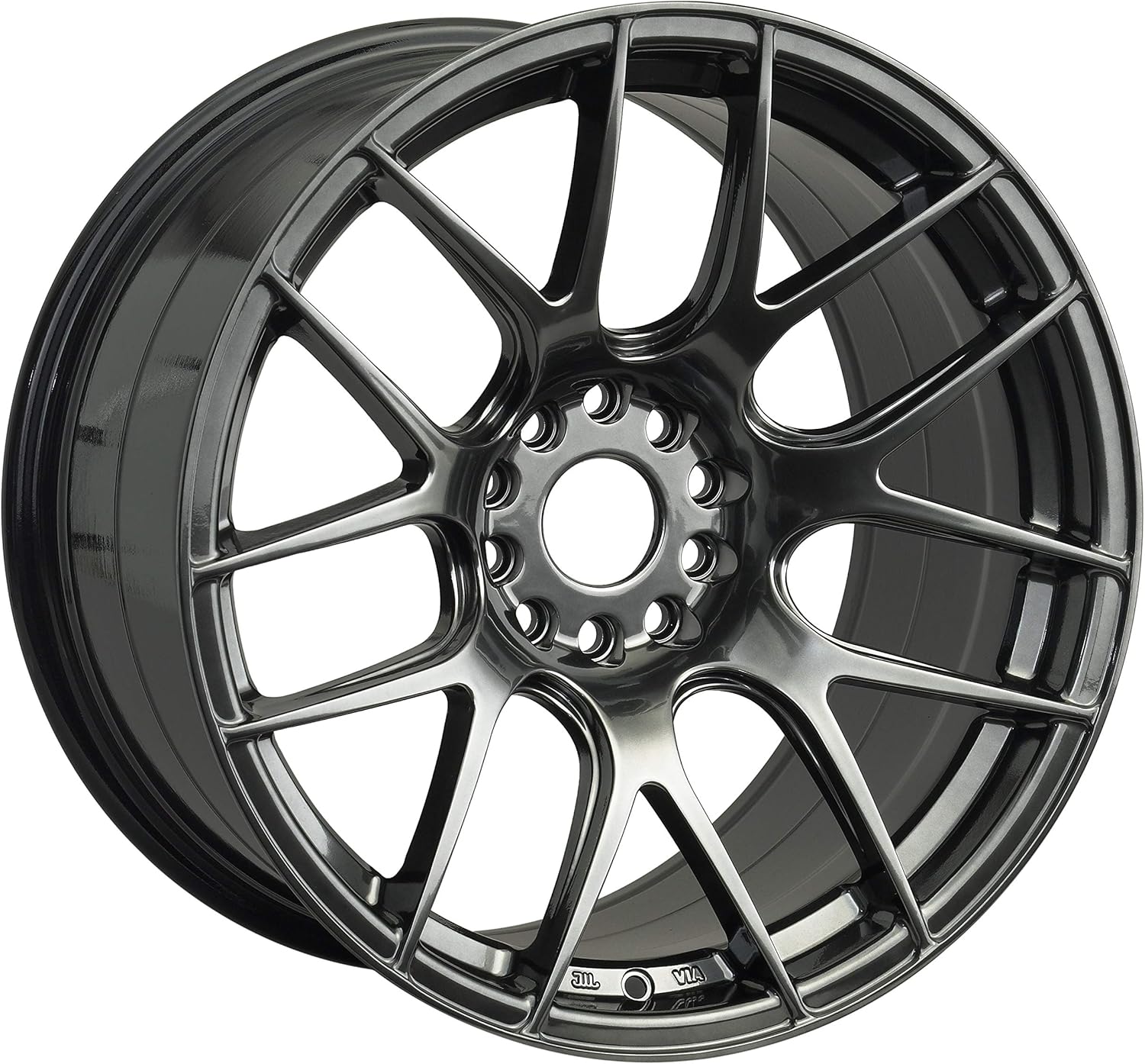 XXR 530 Chromium Black Wheel with Aluminum (18 x 7.5 inches /4 x 100 mm, 38 mm Offset)