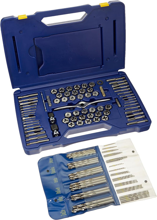 IRWIN Tools Tap And Die Set, Performance Threading System, Deluxe, 116-Piece (1813817)