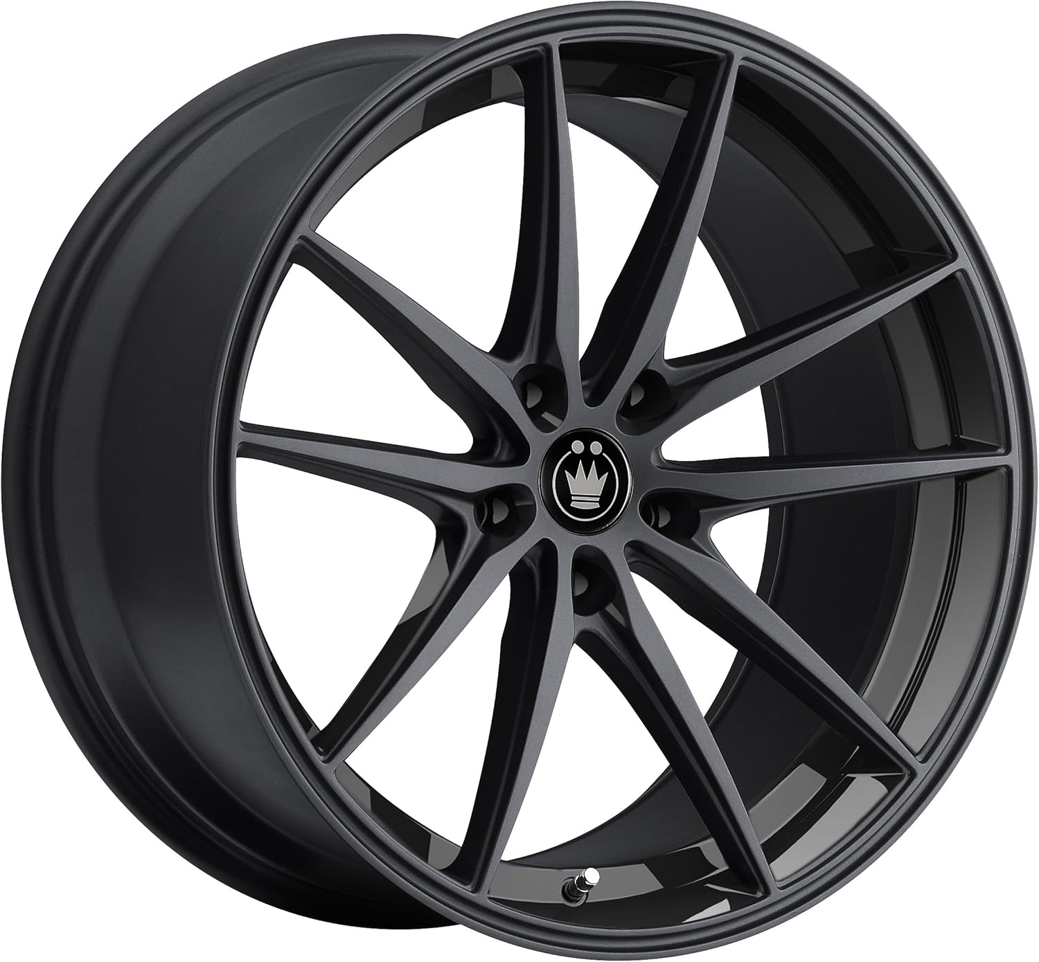 Konig OVERSTEER Gloss Black Wheel with Painted and tpms (18 x 8. inches /5 x 108 mm, 45 mm Offset)