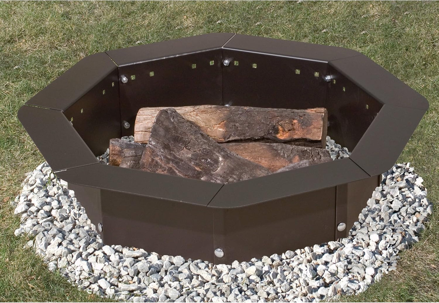 Pilot Rock Octa-Ring Steel Campfire Ring - 37in. Dia. Model Number IO-30/8