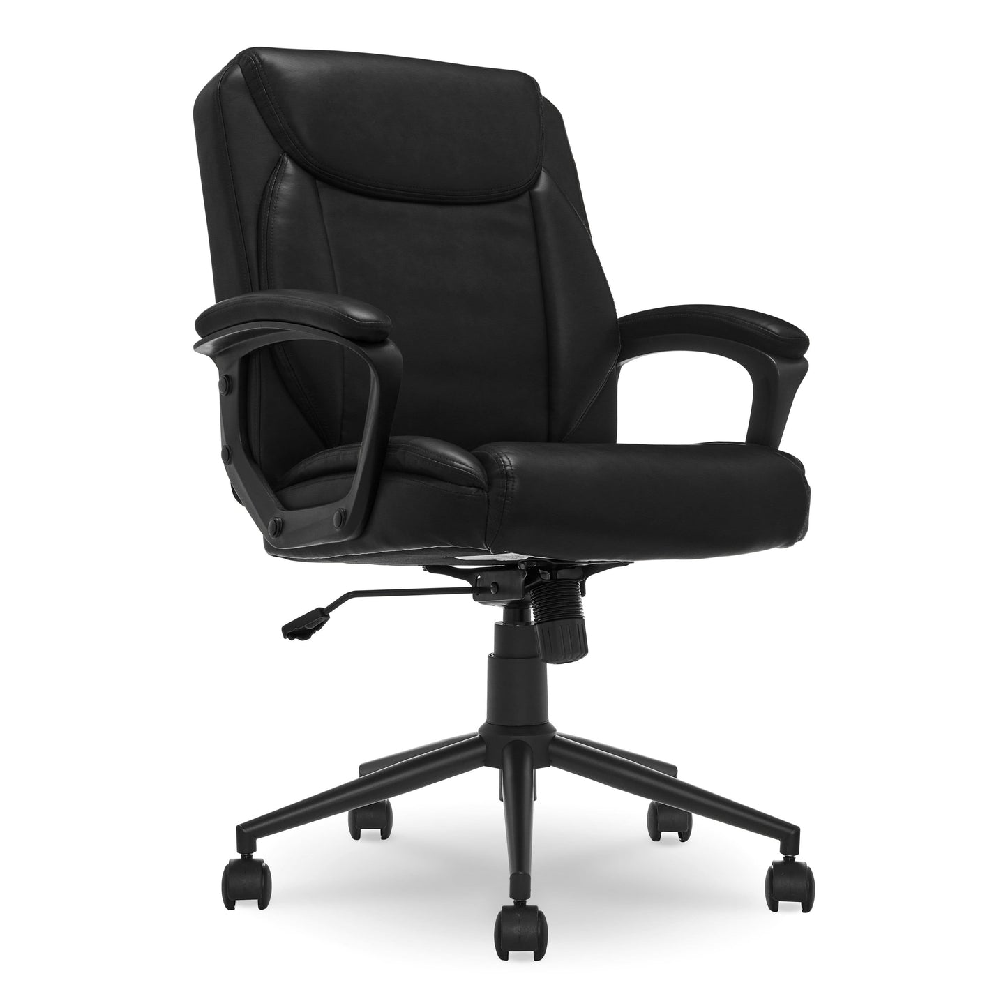 Click365 - Transform 1.0 Bonded Leather Desk Office Chair - Black