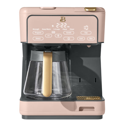 Beautiful Multi-Brew 12-Cup Programmable Drip & Single-Serve Coffee Maker, Rose by Drew Barrymore