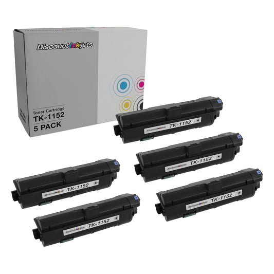 DI Toner Cartridge Replacement for Kyocera TK-1152 1T02RV0US0 Black 5-Pack Compatible with Kyocera M2635dw