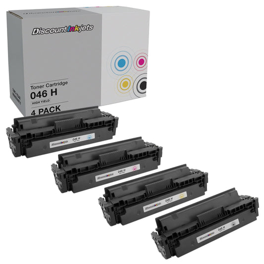DI Toner Cartridges for Canon 046H (Black, Cyan, Magenta, Yellow, 4pk) Compatible with ImageCLASS LBP654Cdw, LBP654Cfw, MF731Cdw, MF733Cdw, MF735Cdw