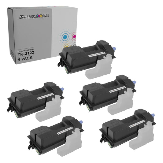 DI Toner Cartridges for Kyocera TK-3122 1T02L10US0 (Black, 5-Pack) Compatible with the following printers: FS-4200DN