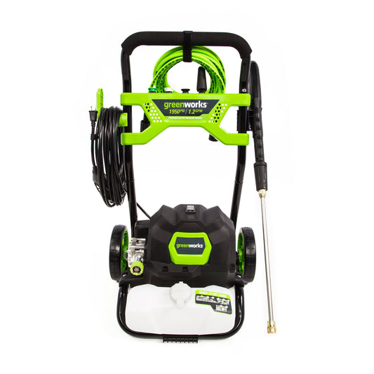 Discontinued - Greenworks 1950-PSI 13 Amp 1.2 GPM Electric Corded Open Frame Pressure Washer, GPW1953