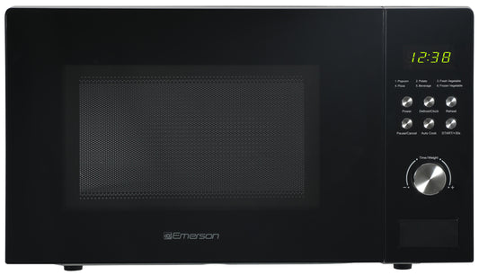 Emerson 1.1 Cu. Ft., 1000W Black Countertop Microwave Oven, MW1101B