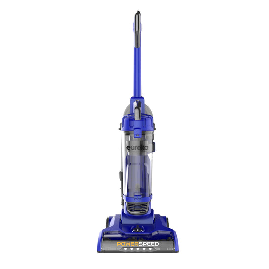Eureka Bagless Upright Vacuum, Powerspeed Turbo, with Pet Turbo Brush, Multisurface, 2-in-1 Upholstery tool, Telescoping Crevice tool, Extended Reach, Lightweight, LED, Large Dustcup, NEU188, Blue