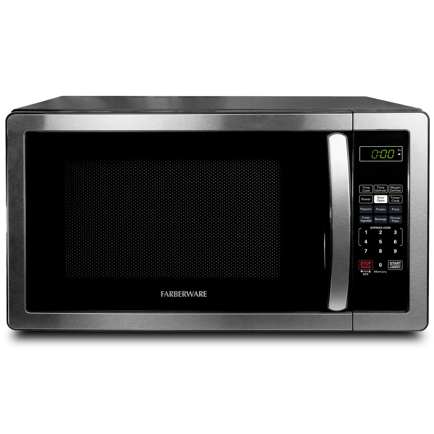 Farberware 1.1 Cu. Ft. 1000-Watt Compact Microwave Oven, Black