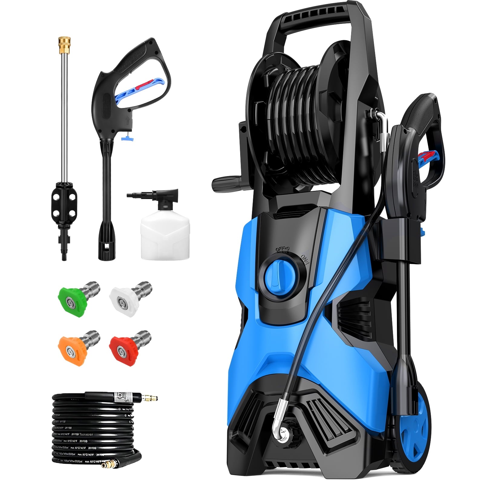 Fenbeli 5000PSI at 2.8 GPM Electric High Pressure Washer Machine 110V for Cleaning Decks