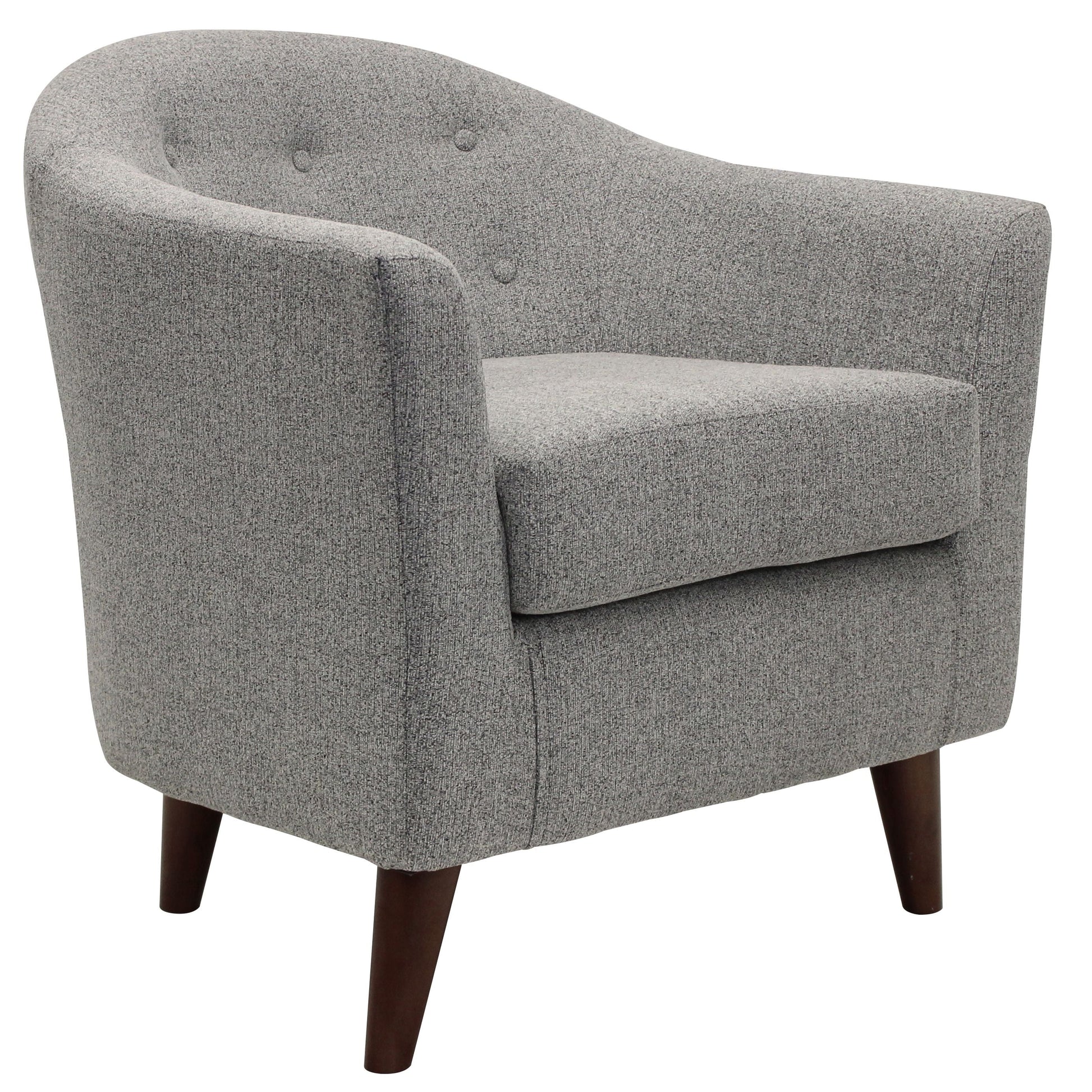 Fox Hill Trading Marissa Accent Chair, Light Gray