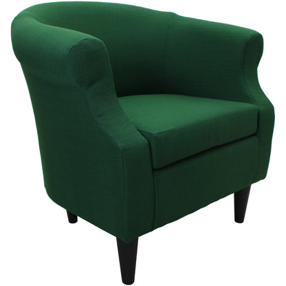 Fox Hill Trading Nikole Club Chair, Emerald Green