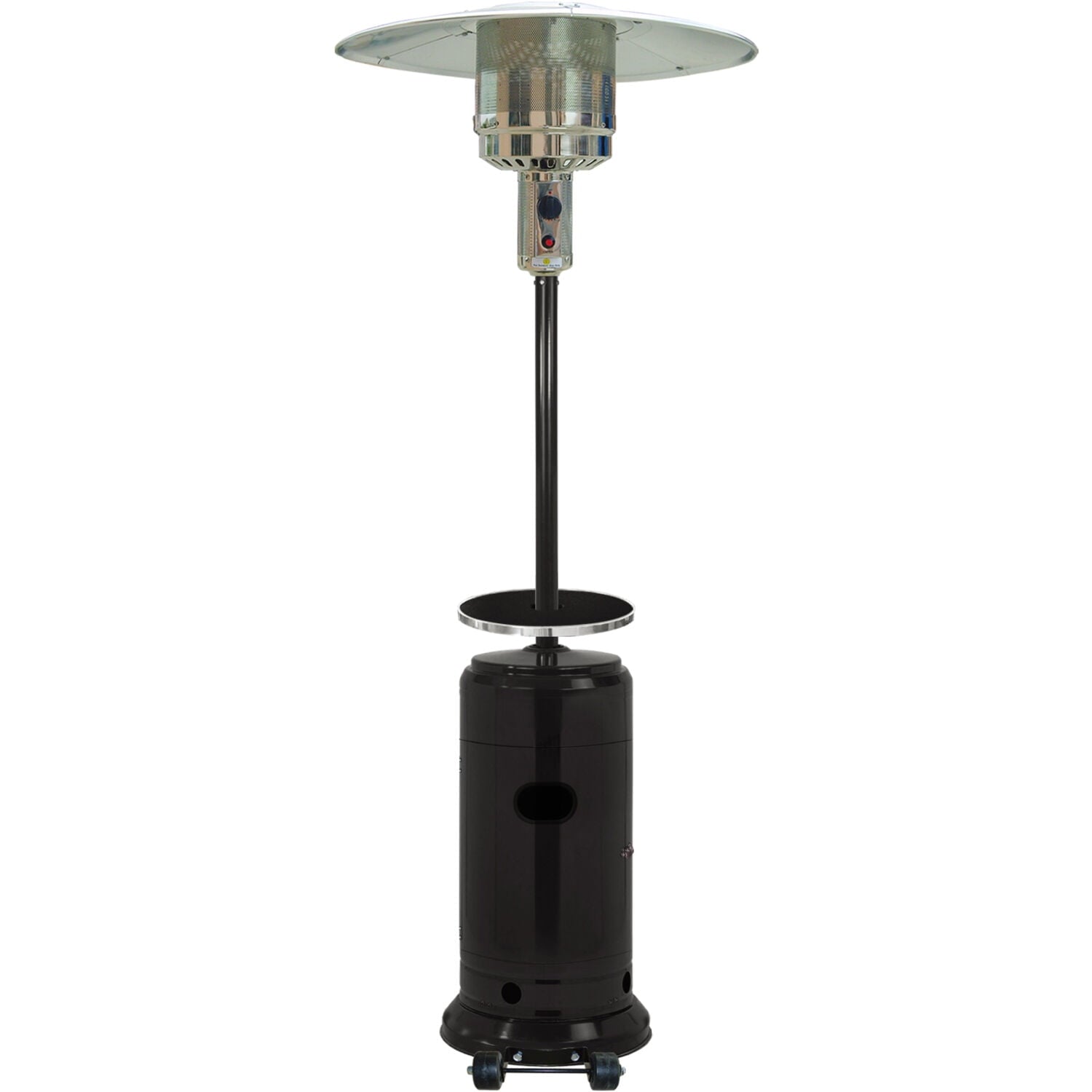 Hanover 7-Ft. 48,000 BTU Steel Umbrella Propane Patio Heater in Black