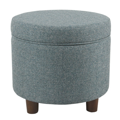 HomePop Round Storage Ottoman, Multiple Colors