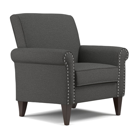 Homesvale Club Chair, Charcoal Gray