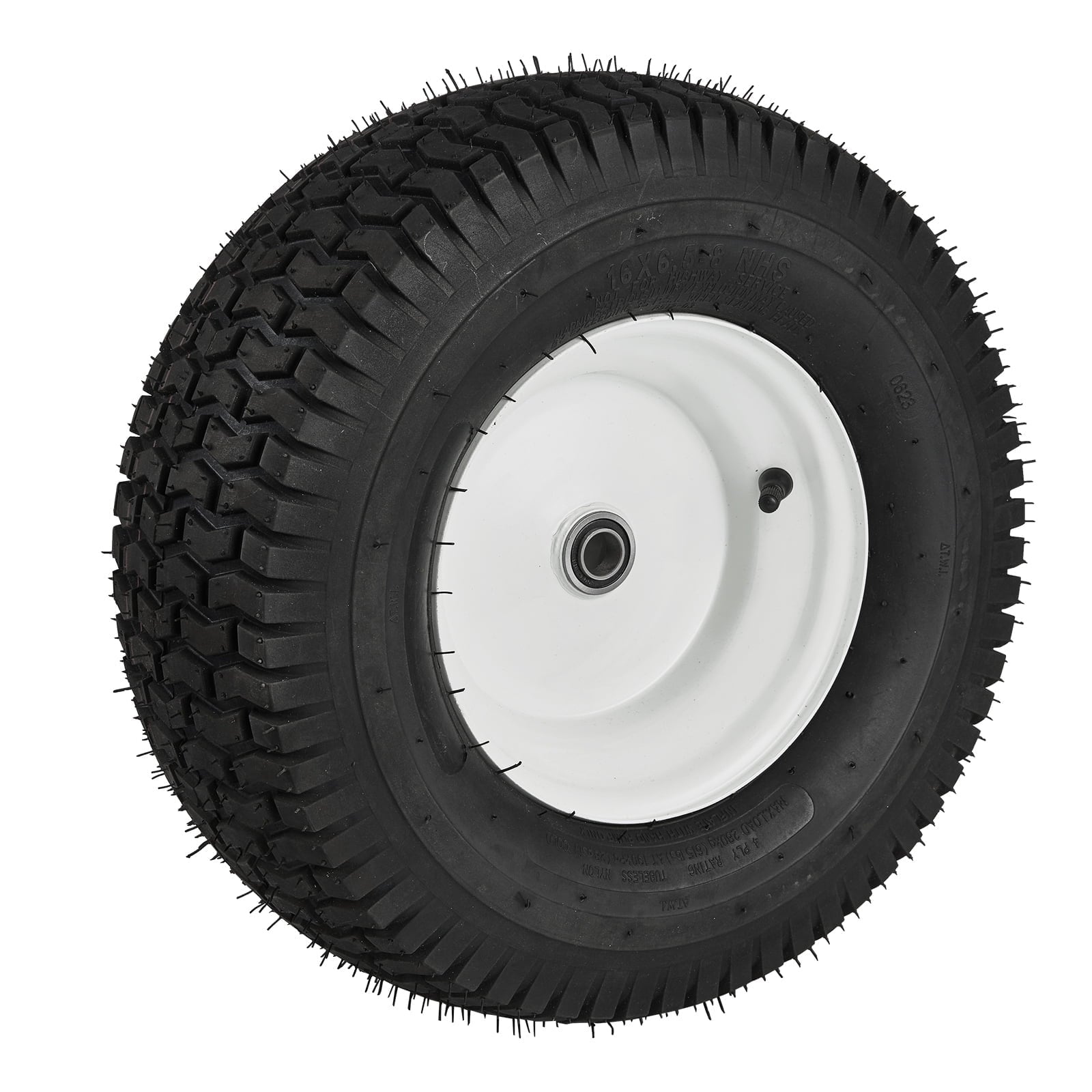 KFFKFF Lawn Mower Tires 16x6.5-8" Lawn Tractor Tires 2-Pack Turf Pneumatic Tires