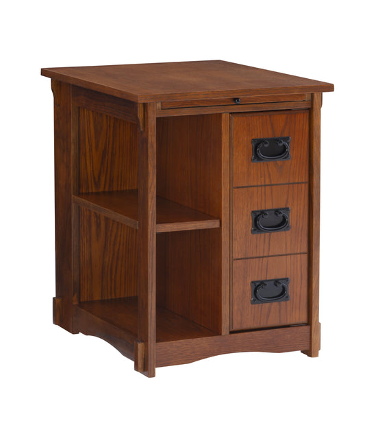 Powell Mission Oak Cabinet Table