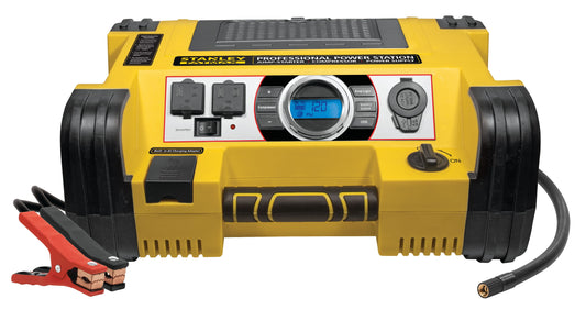 STANLEY 700A Instant/1400A Peak Professional Power Station w/Compressor and 500W Inverter