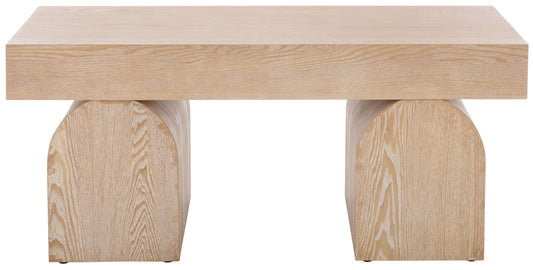 Safavieh Okashu Glam Ash Veneer Coffee Table, Bleached White