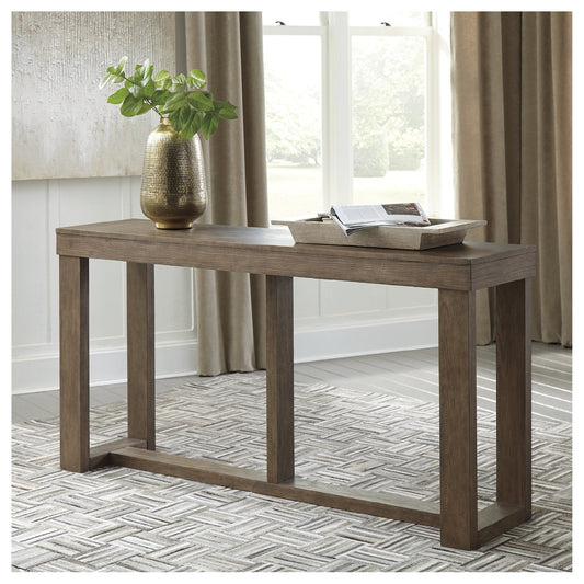 Signature Design by Ashley Contemporary Cariton Sofa/Console Table  Gray