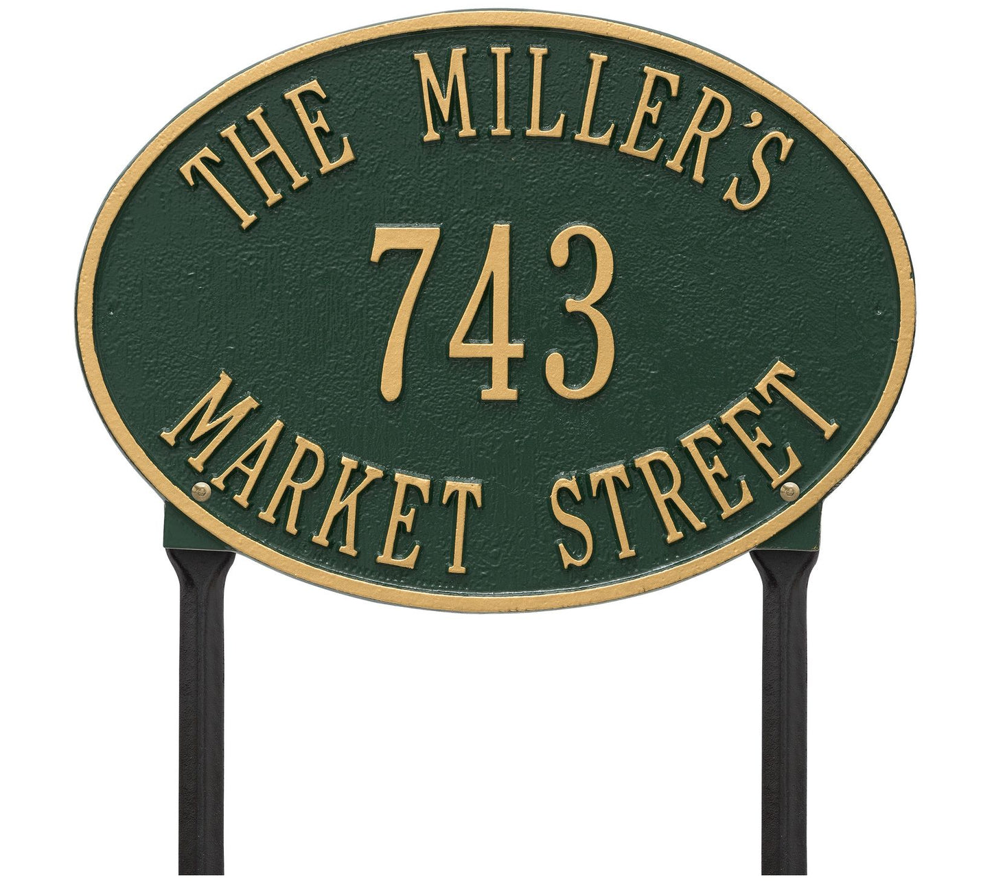 Personalized Hawthorne Oval - Standard Lawn