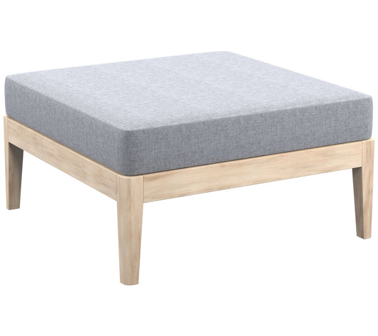 Linon Home Outdoor Gables Natural Square Cushio n Ottoman