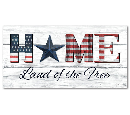 Courtside Market Land of the Free 24" x 48" Canvas