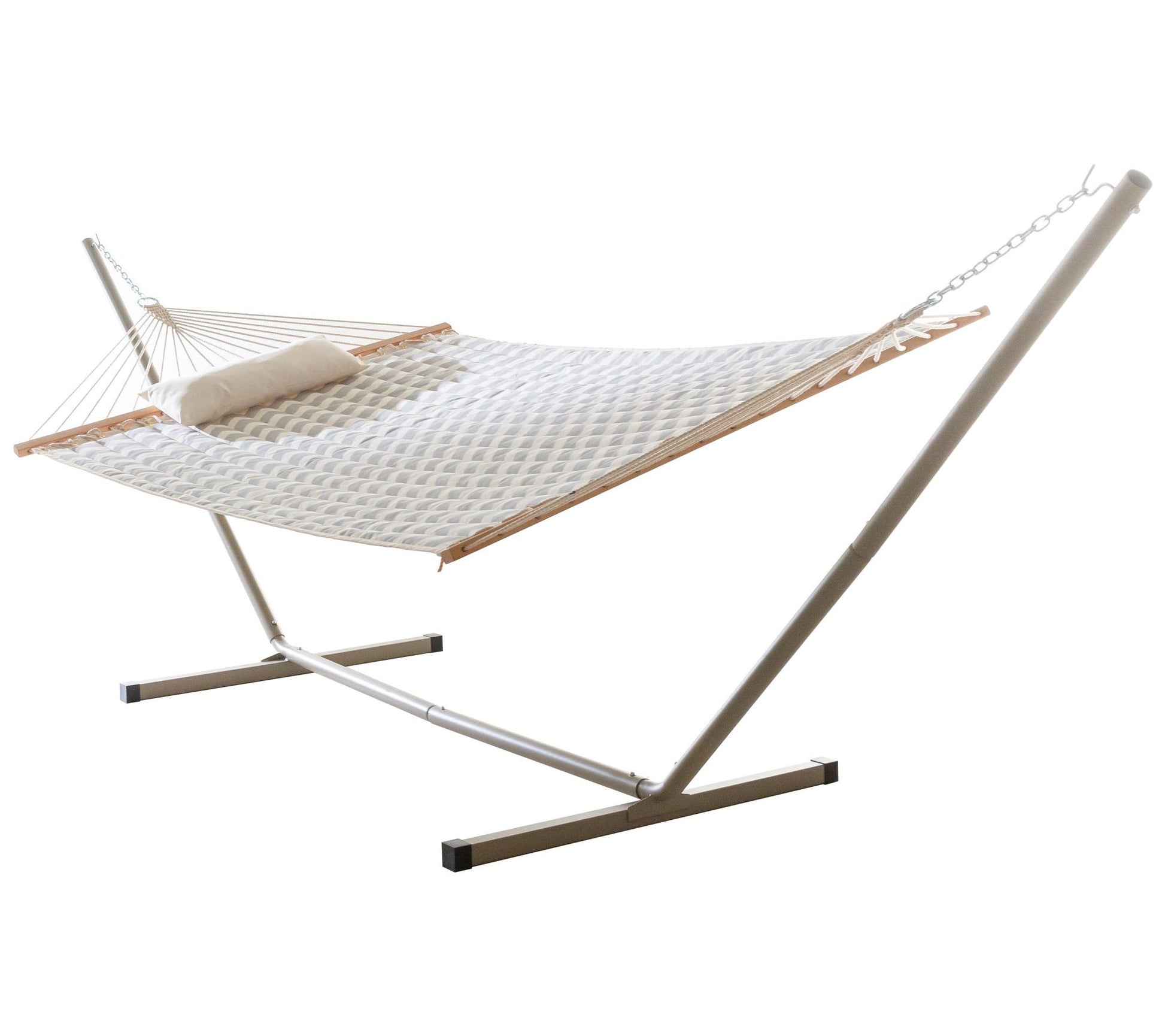 52" Quilted Hammock Combo with Pillow & Stand