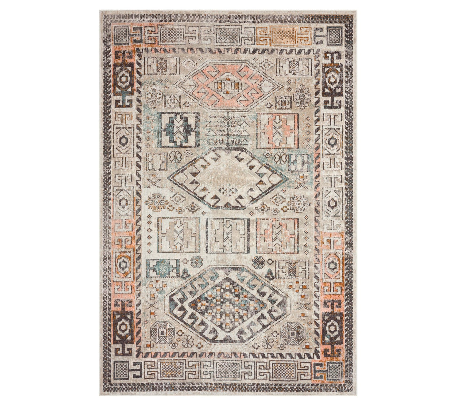 Ox Bay Traditional Southwestern Indoor Outdoor Rug, 5' x 7'