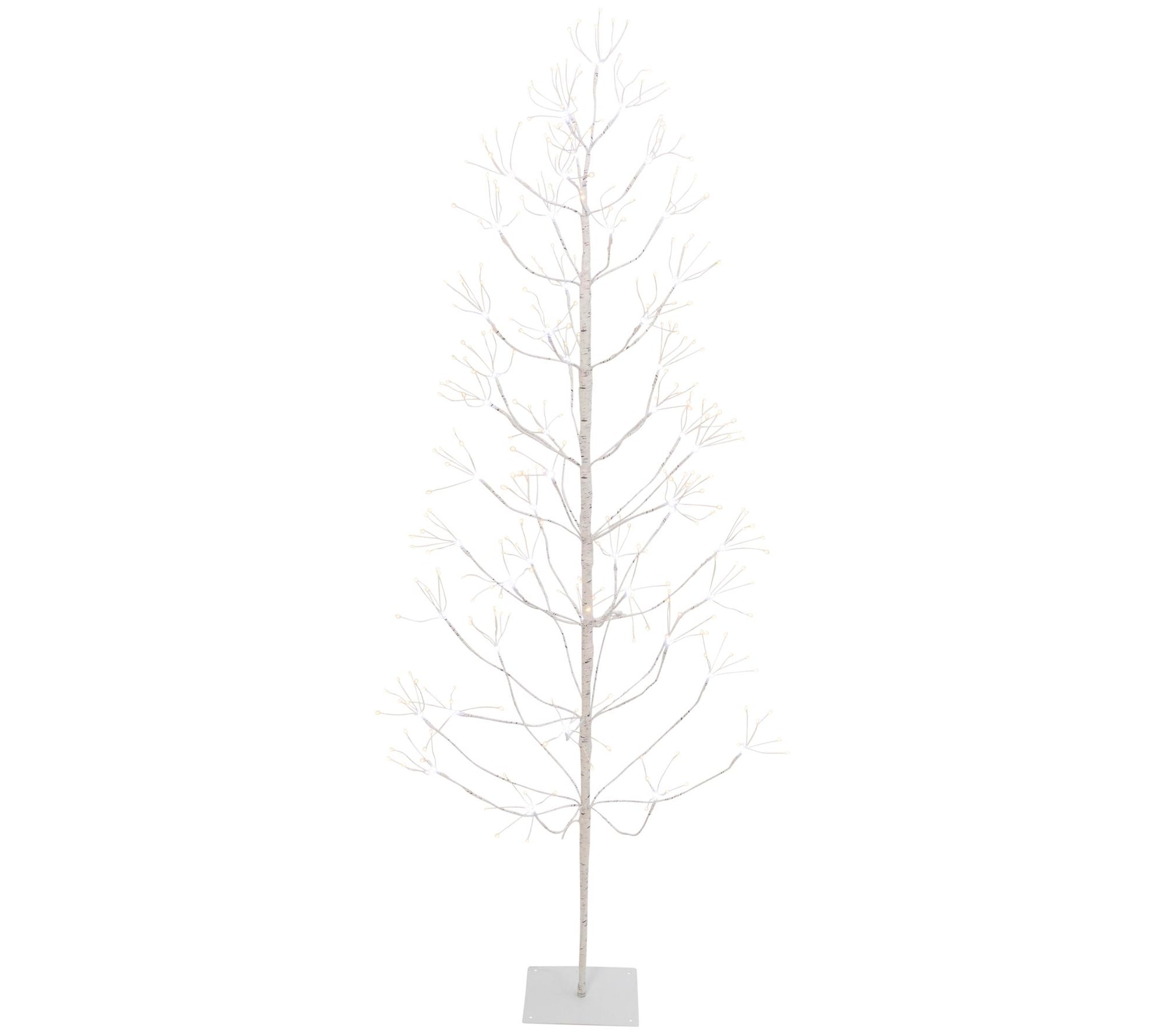 72-Inch Tall White Birch Tree with LED Lights by Gerson Co