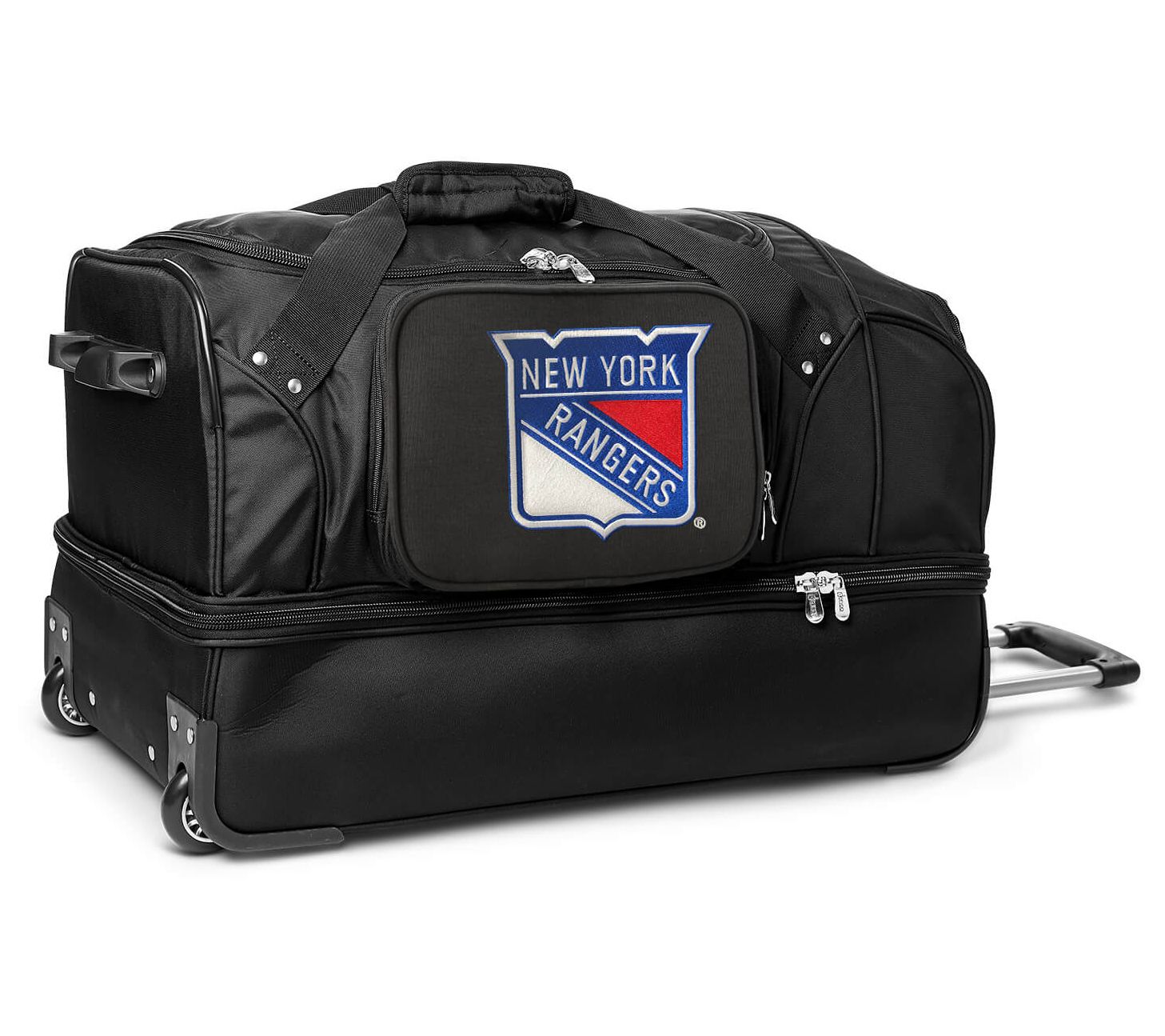 Denco NHL 27 Inch Drop Bottom Wheeled Duffel