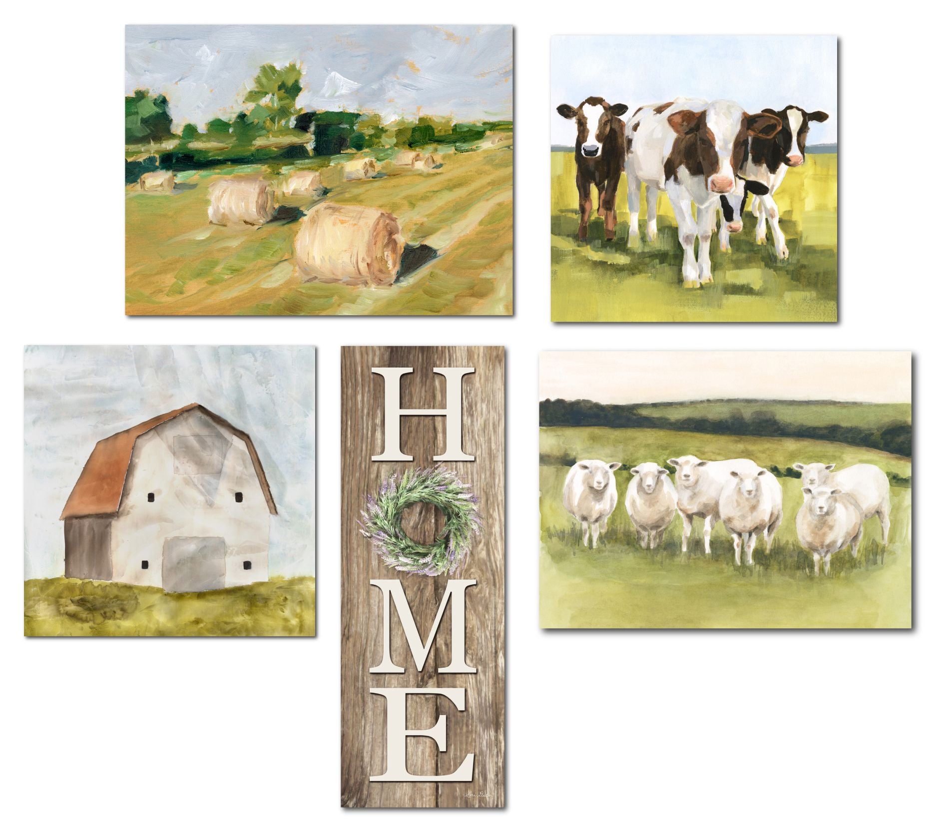 Courtside Market Spring Farm 5-Piece Canvas Set