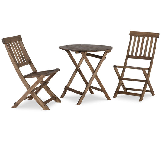 Linon Home Sutton Indoor/Outdoor Teak Cafe 3-Piece Set