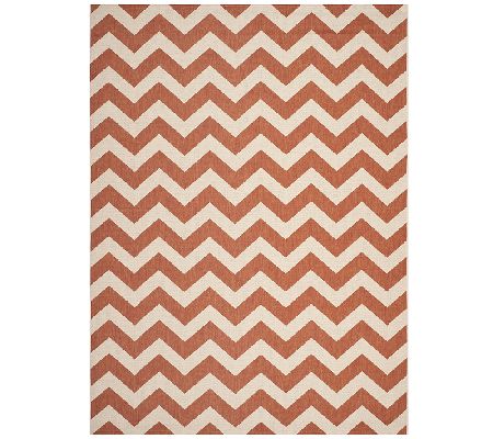 Safavieh 8' x 11' Horizontal Zigzag Indoor/Outdoor Rug