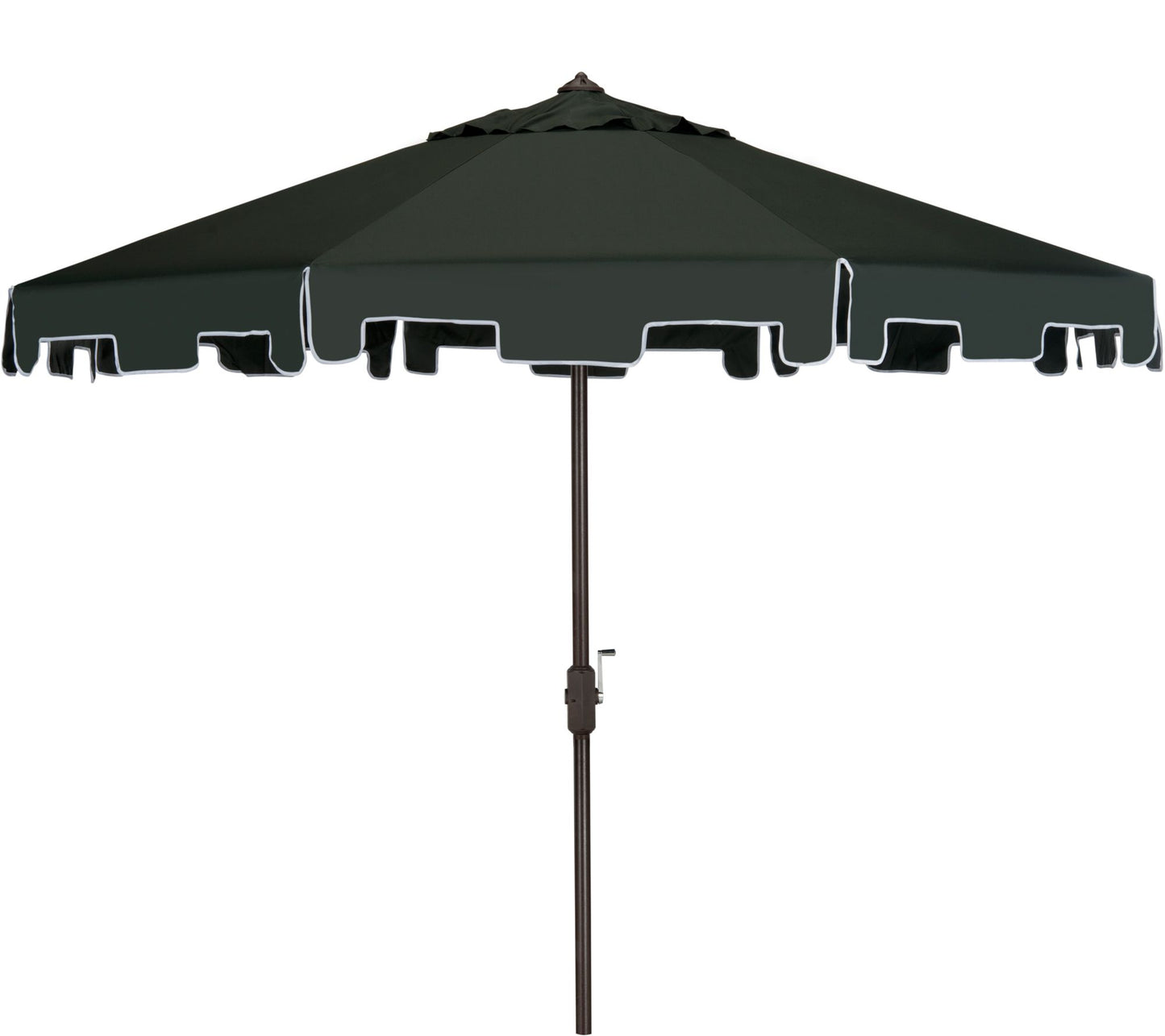Safavieh Zimmerman 9' Tilt and Crank Market Umbrella w/Flap