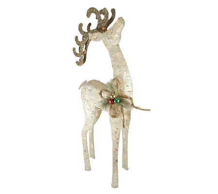 46" Sparkling Sisal Reindeer Yard Art by Northlight