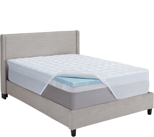 ComforPedic by Beautyrest Gel Mem. Foam/Fiber 5.5" QN Topper