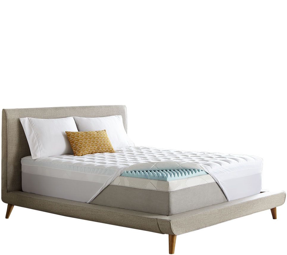 ComforPedic by Beautyrest Foam/Fiber 5.5" Reversible QN Toppe