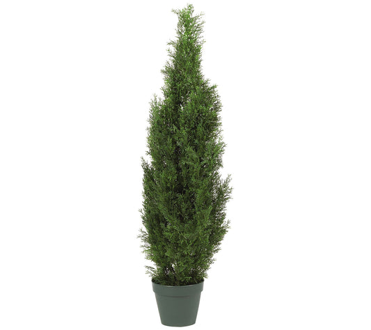 4' Cedar Tree Silk Tree by Nearly Natural