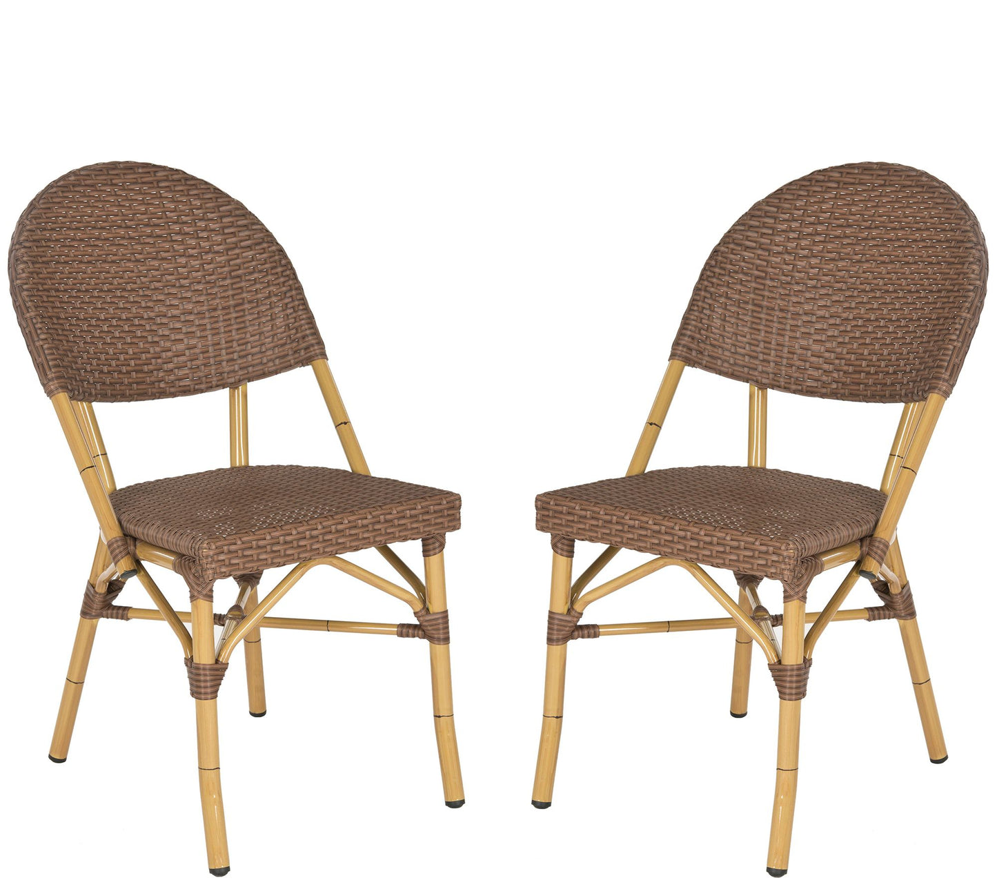Safavieh Barrow Indoor/Outdoor Set of Two Stacking Arm Chairs