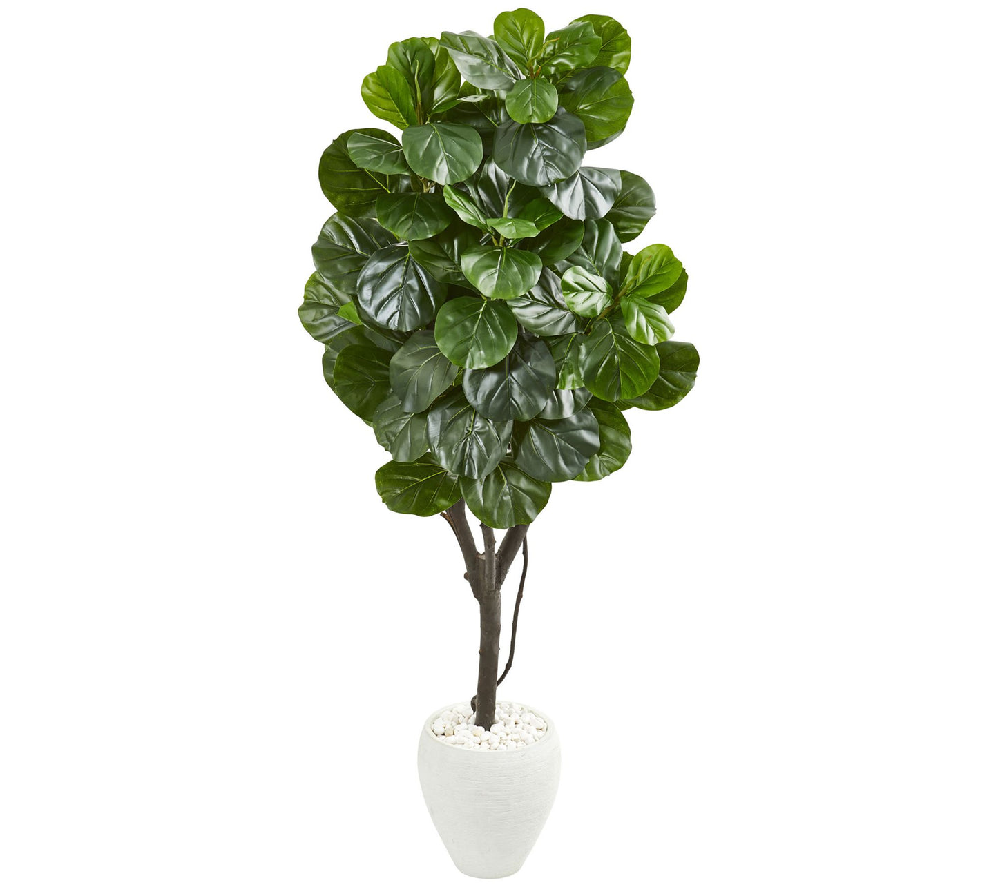 68" Fiddle Leaf Fig Tree in Planter by Nearly Natural