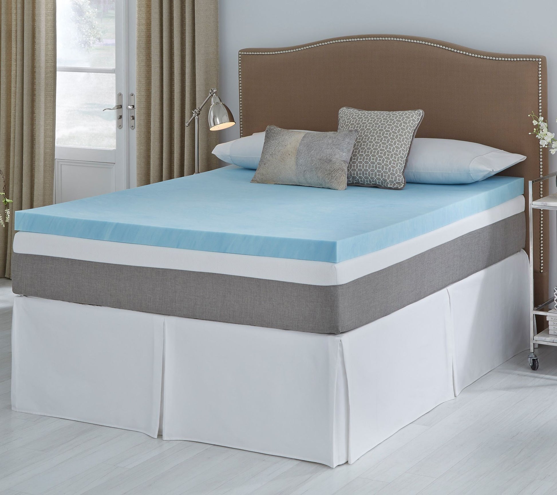 Comfort Escape 3" Tailored Gel Memory Foam Topper QN - Firm