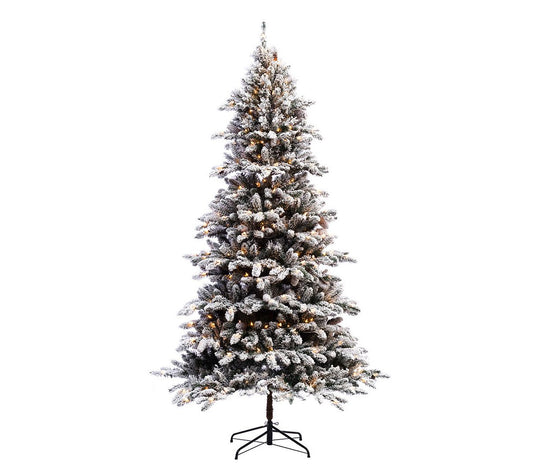 6.5' Flocked Birmingham Fir Artificial Tree 350Lights